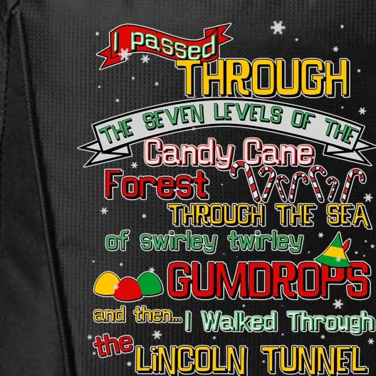 Funny Christmas Elf Map City Backpack