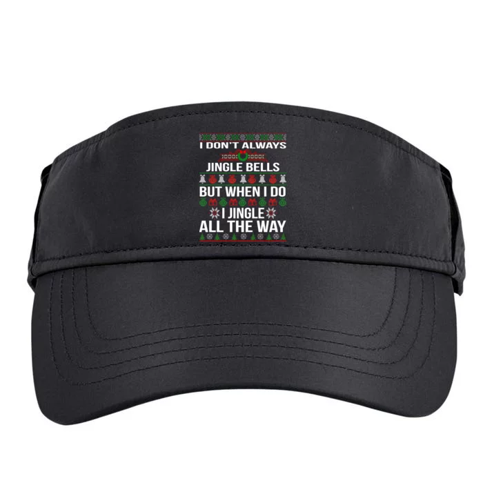 Funny Christmas I Jingle All The Way Adult Drive Performance Visor