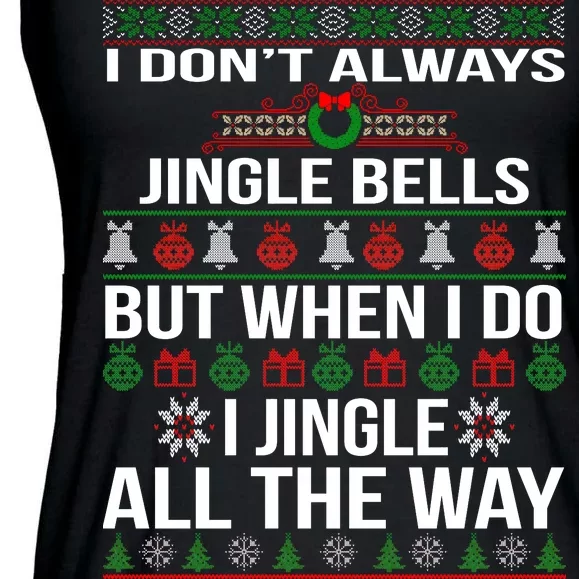 Funny Christmas I Jingle All The Way Ladies Essential Flowy Tank