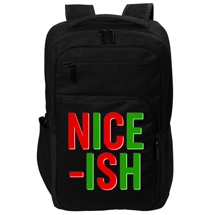 Funny Christmas Nice-ish Impact Tech Backpack