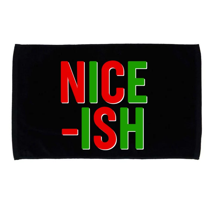 Funny Christmas Nice-ish Microfiber Hand Towel