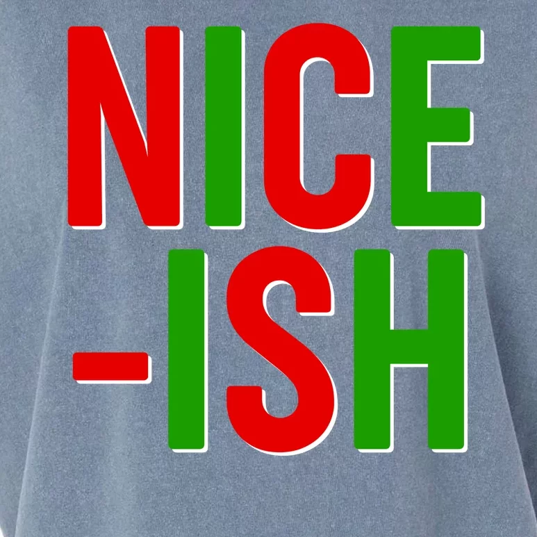 Funny Christmas Nice-ish Garment-Dyed Women's Muscle Tee