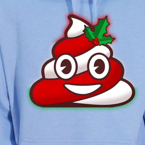 Funny Christmas Poop Emoji Unisex Surf Hoodie