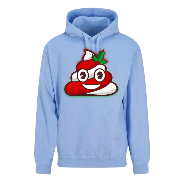 Funny Christmas Poop Emoji Unisex Surf Hoodie