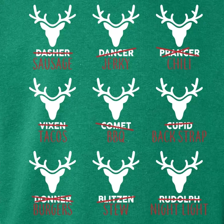 Funny Christmas Reindeer Names Toddler Hoodie