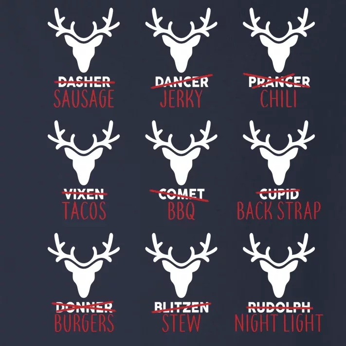 Funny Christmas Reindeer Names Toddler Long Sleeve Shirt