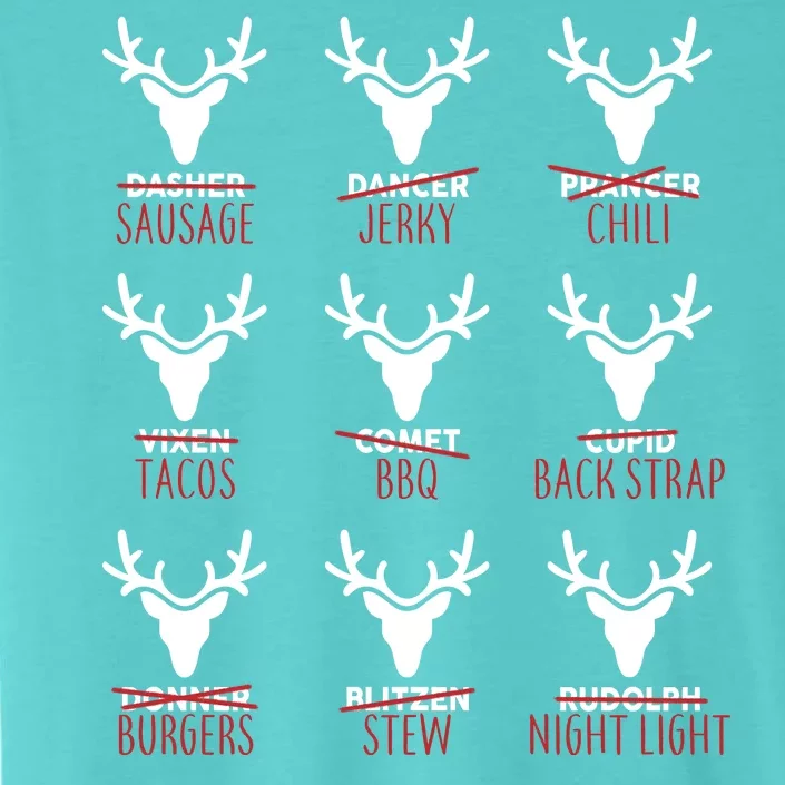 Funny Christmas Reindeer Names ChromaSoft Performance T-Shirt