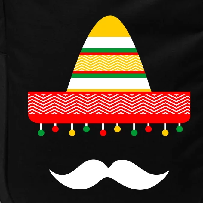 Funny Cinco De Mayo Mexican Hat Sombrero Mustache Impact Tech Backpack