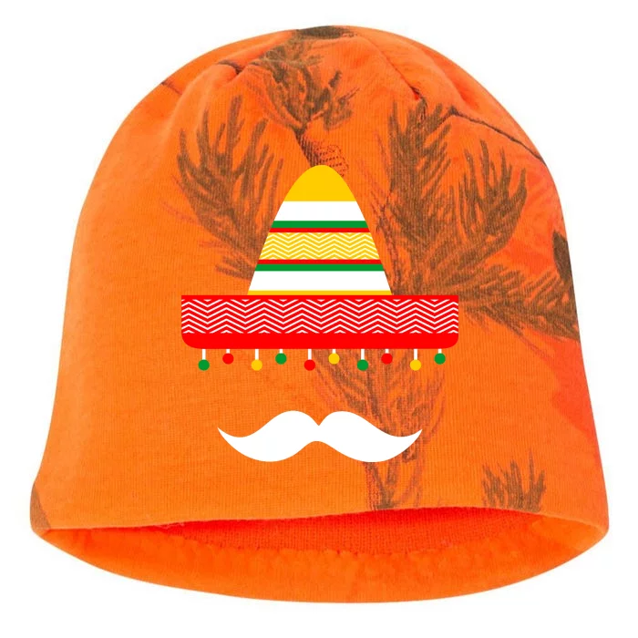 Funny Cinco De Mayo Mexican Hat Sombrero Mustache Kati - Camo Knit Beanie