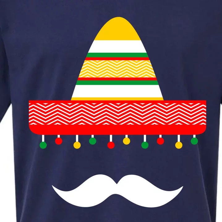 Funny Cinco De Mayo Mexican Hat Sombrero Mustache Sueded Cloud Jersey T-Shirt