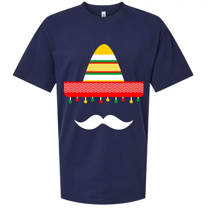 Funny Cinco De Mayo Mexican Hat Sombrero Mustache Sueded Cloud Jersey T-Shirt