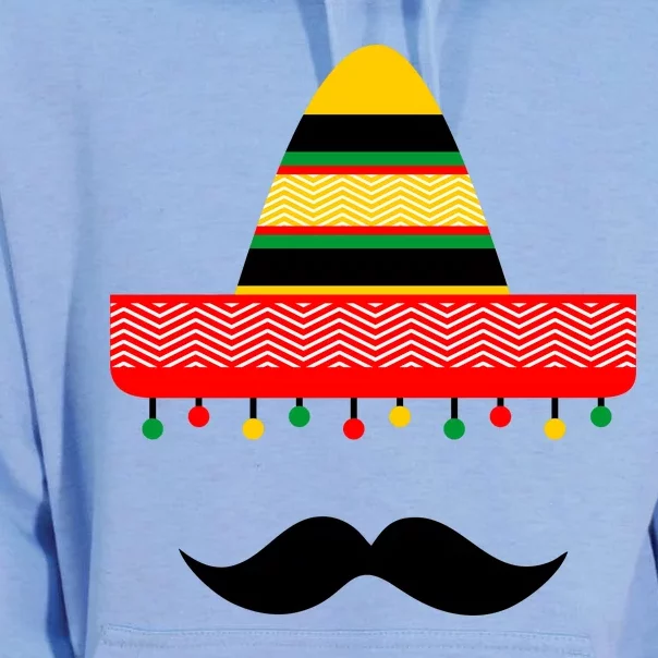 Funny Cinco De Mayo Mexican Hat Sombrero Mustache Unisex Surf Hoodie