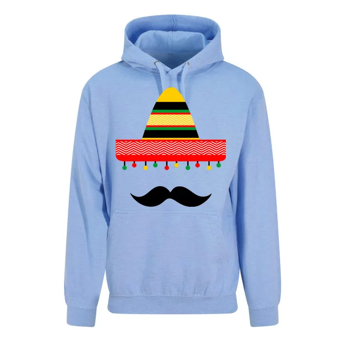 Funny Cinco De Mayo Mexican Hat Sombrero Mustache Unisex Surf Hoodie