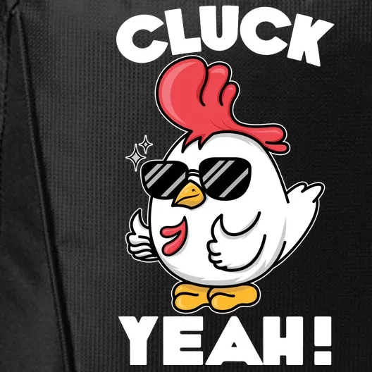 Funny Cluck Yeah! Cool Chicken City Backpack