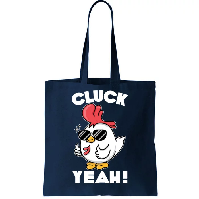 Funny Cluck Yeah! Cool Chicken Tote Bag