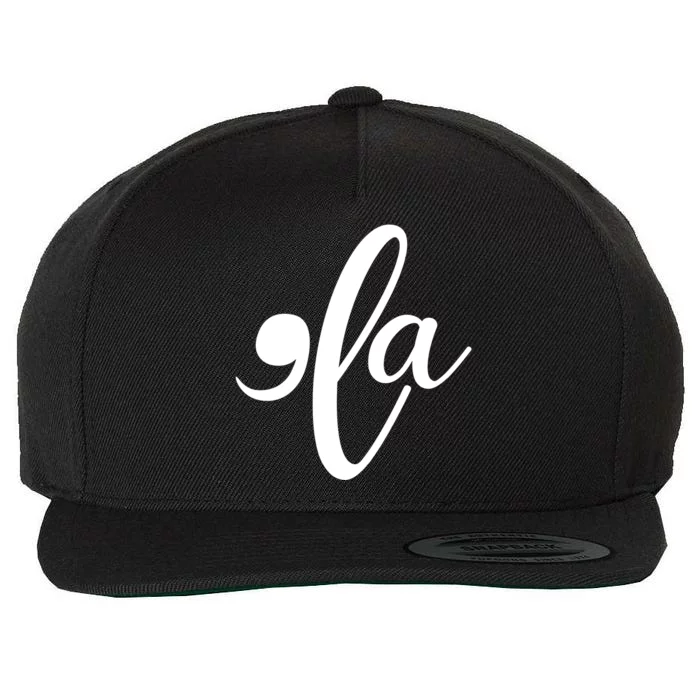 Funny Comma La Kamala Harris Wool Snapback Cap