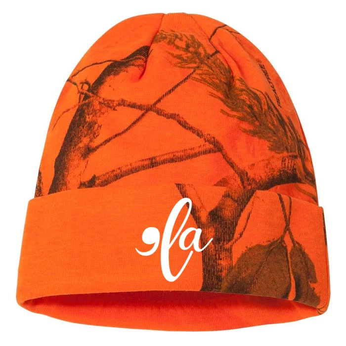 Funny Comma La Kamala Harris Kati - 12in Camo Beanie