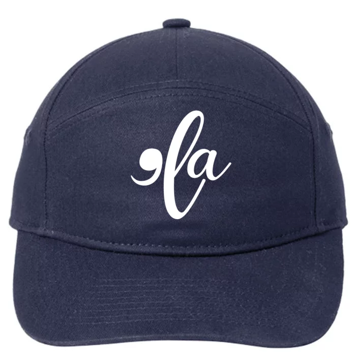 Funny Comma La Kamala Harris 7-Panel Snapback Hat