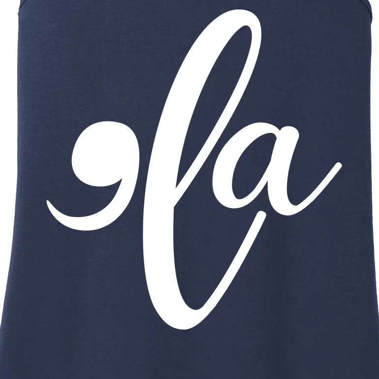 Funny Comma La Kamala Harris Ladies Essential Tank