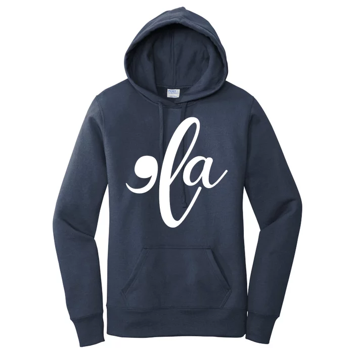 Funny Comma La Kamala Harris Women's Pullover Hoodie