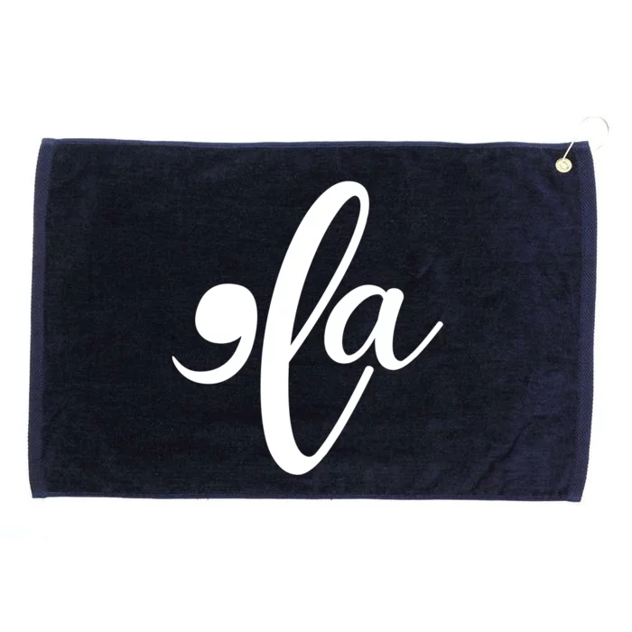 Funny Comma La Kamala Harris Grommeted Golf Towel