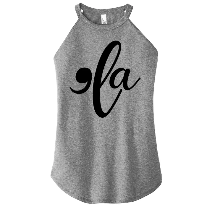 Funny Comma La Kamala Harris Women’s Perfect Tri Rocker Tank