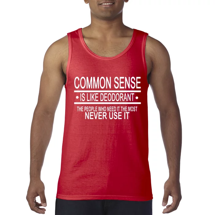 Funny Common Sense Sarcastic Meme Tank Top