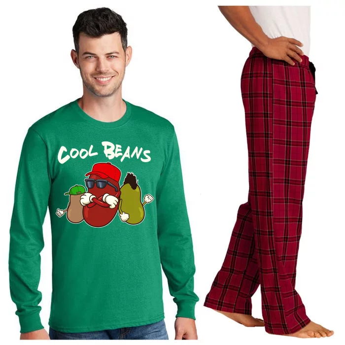 Funny Cool Beans Long Sleeve Pajama Set