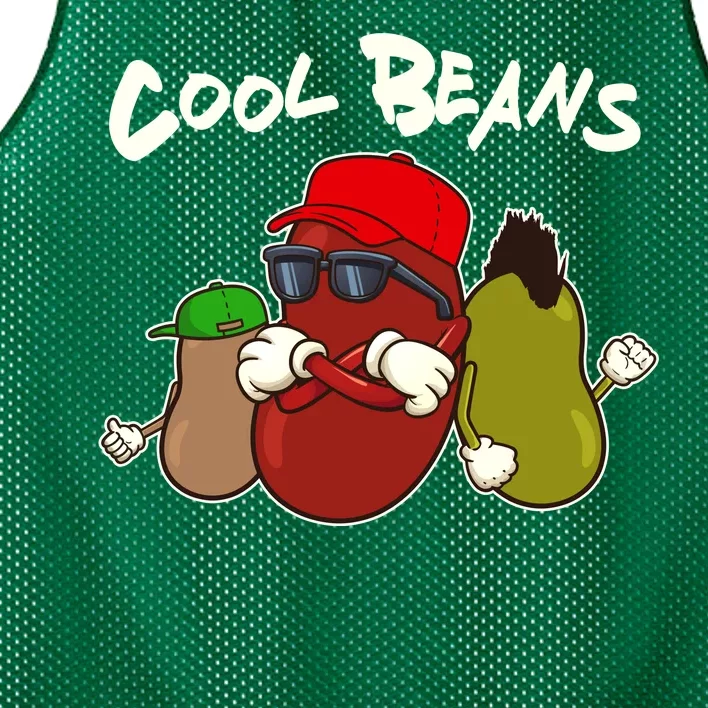 Funny Cool Beans Mesh Reversible Basketball Jersey Tank