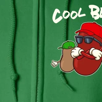 Funny Cool Beans Full Zip Hoodie