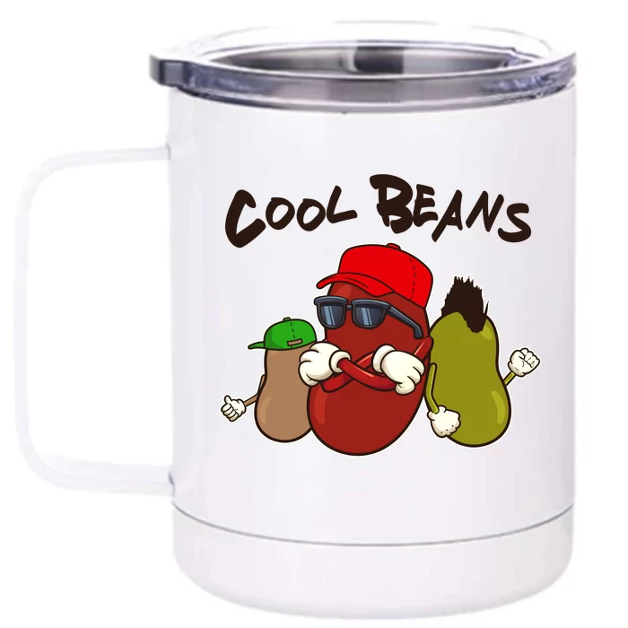 Funny Cool Beans Front & Back 12oz Stainless Steel Tumbler Cup