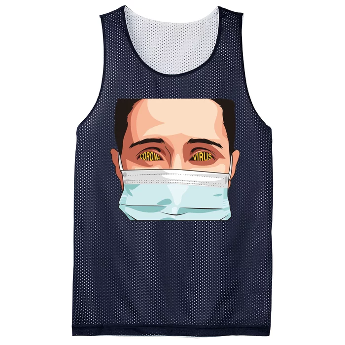 Funny Coronavirus Mesh Reversible Basketball Jersey Tank