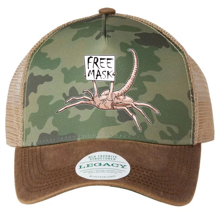 Funny Creepy Free Mask Alien Face Hugger Legacy Tie Dye Trucker Hat