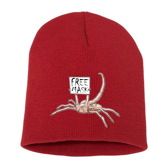 Funny Creepy Free Mask Alien Face Hugger Short Acrylic Beanie