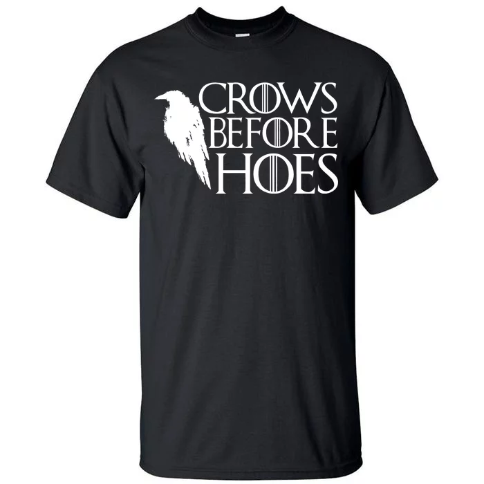 Funny Crows Before Hoes Tall T-Shirt