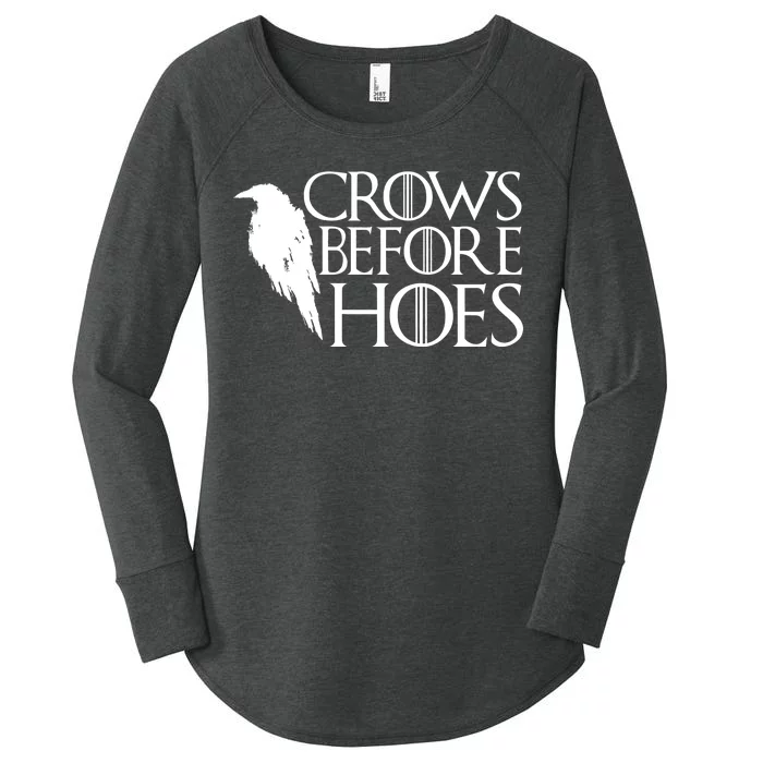 Funny Crows Before Hoes Women's Perfect Tri Tunic Long Sleeve Shirt