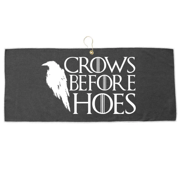 Funny Crows Before Hoes Large Microfiber Waffle Golf Towel