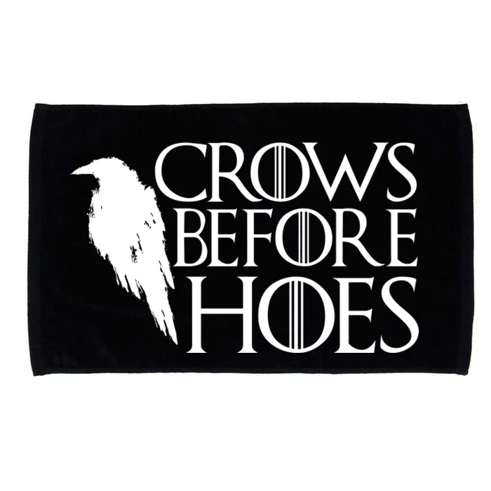 Funny Crows Before Hoes Microfiber Hand Towel