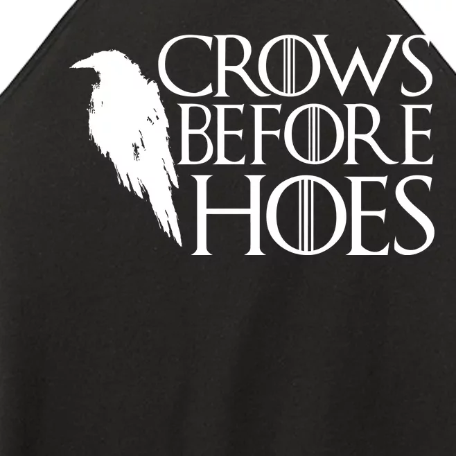 Funny Crows Before Hoes Women’s Perfect Tri Rocker Tank