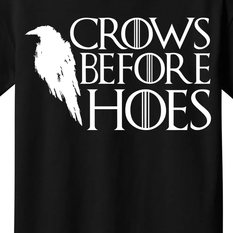 Funny Crows Before Hoes Kids T-Shirt