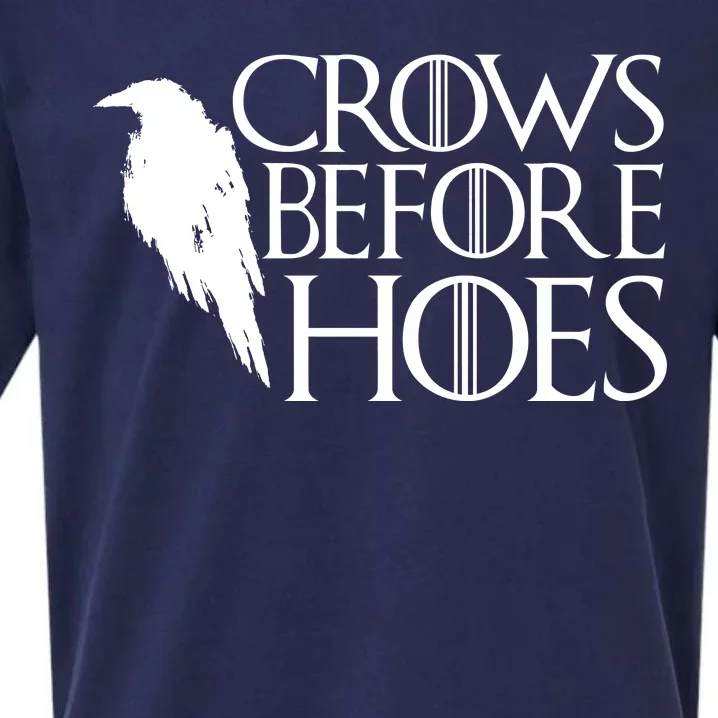 Funny Crows Before Hoes Sueded Cloud Jersey T-Shirt