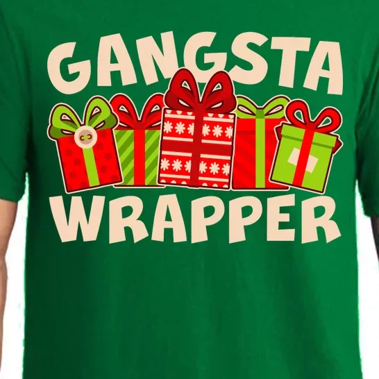 Funny Cute Christmas Gangsta Wrapper Pajama Set