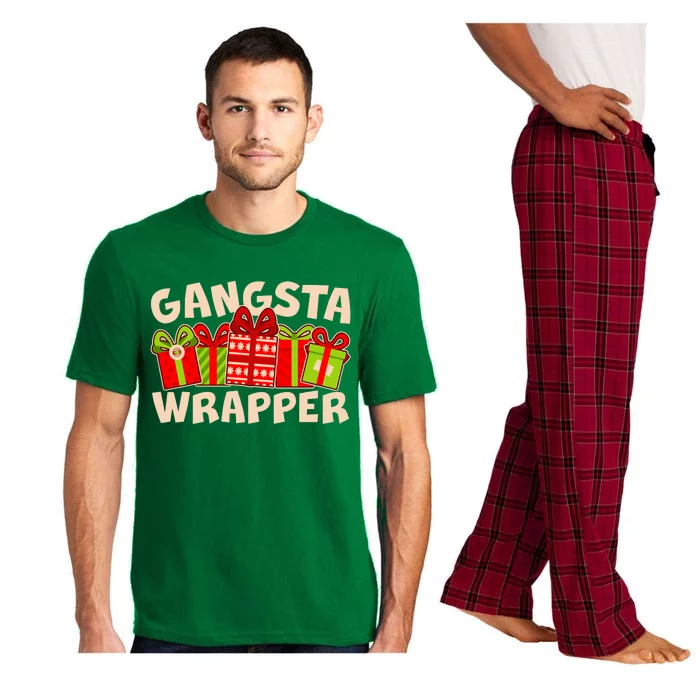 Funny Cute Christmas Gangsta Wrapper Pajama Set