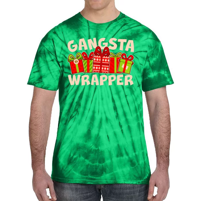 Funny Cute Christmas Gangsta Wrapper Tie-Dye T-Shirt