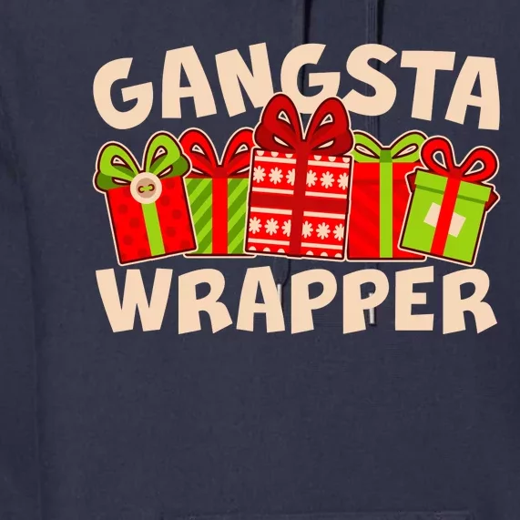 Funny Cute Christmas Gangsta Wrapper Premium Hoodie