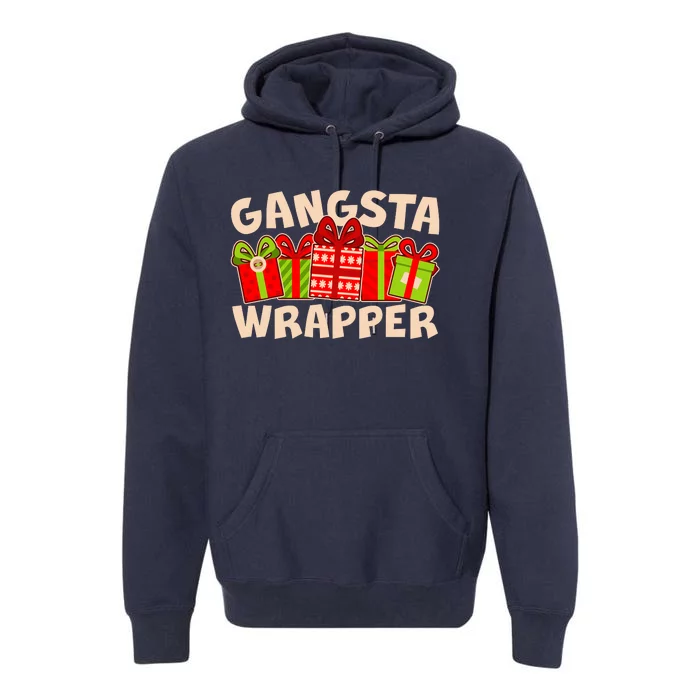 Funny Cute Christmas Gangsta Wrapper Premium Hoodie