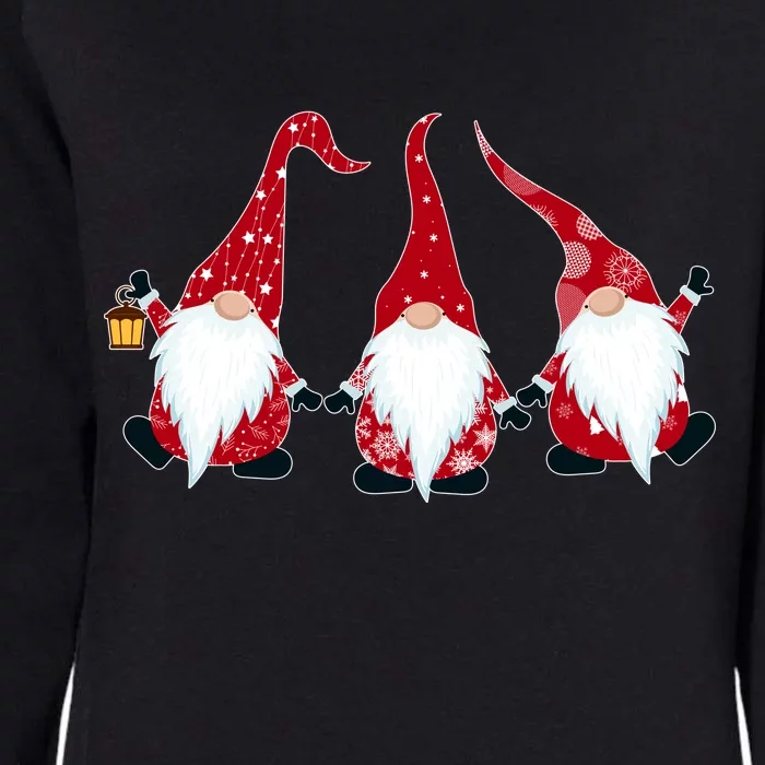 Funny Cute Christmas Gnomes Womens California Wash Sweatshirt