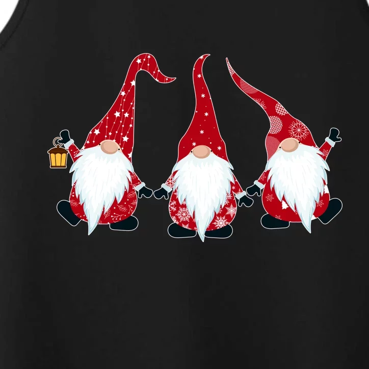 Funny Cute Christmas Gnomes Performance Tank