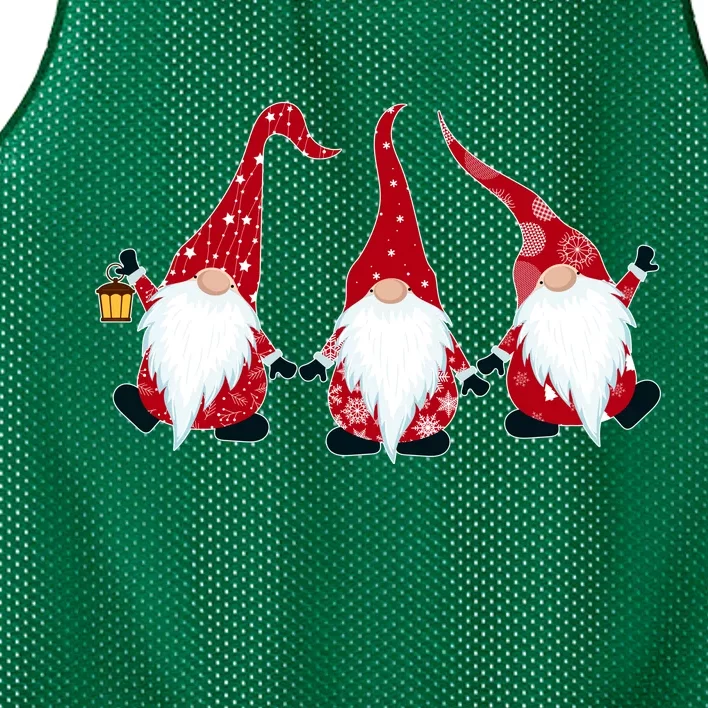 Funny Cute Christmas Gnomes Mesh Reversible Basketball Jersey Tank