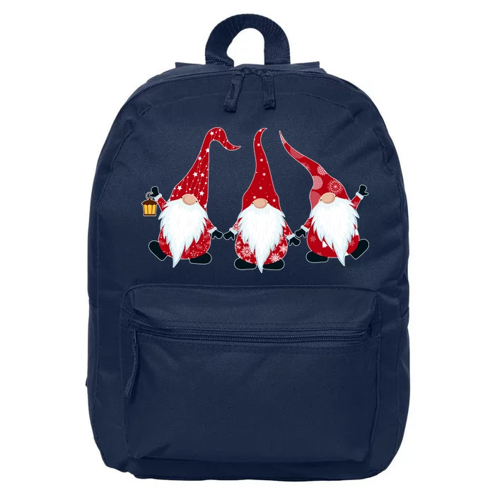 Funny Cute Christmas Gnomes 16 in Basic Backpack